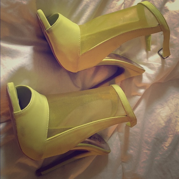 Lime green heels