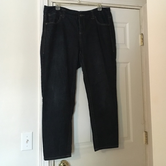 Dark Wash Straight Leg Jeans