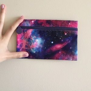 Galaxy print makeup bag