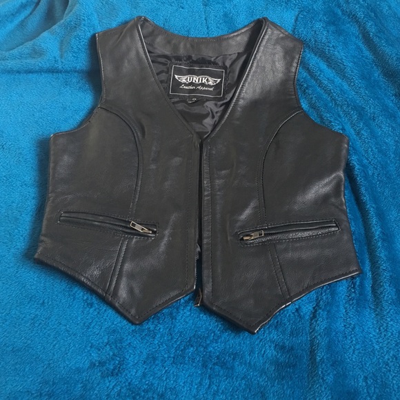 Leather vest