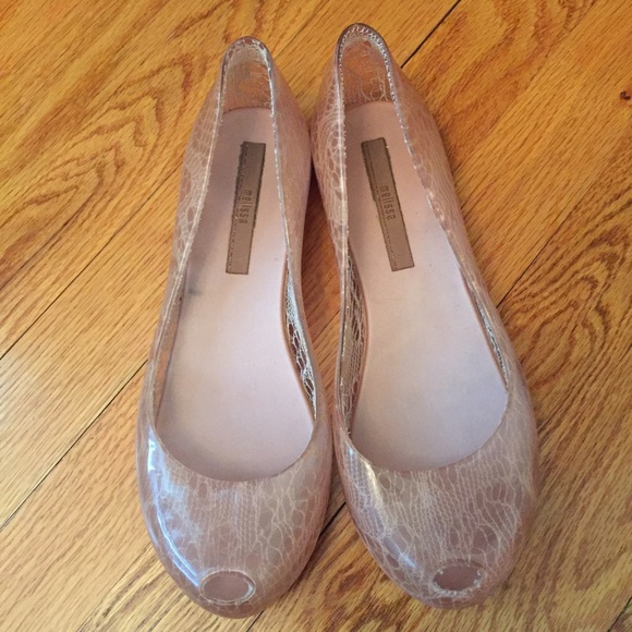 Melissa Pink Lace Jelly Flats EUR 37 or US 6/6.5/7