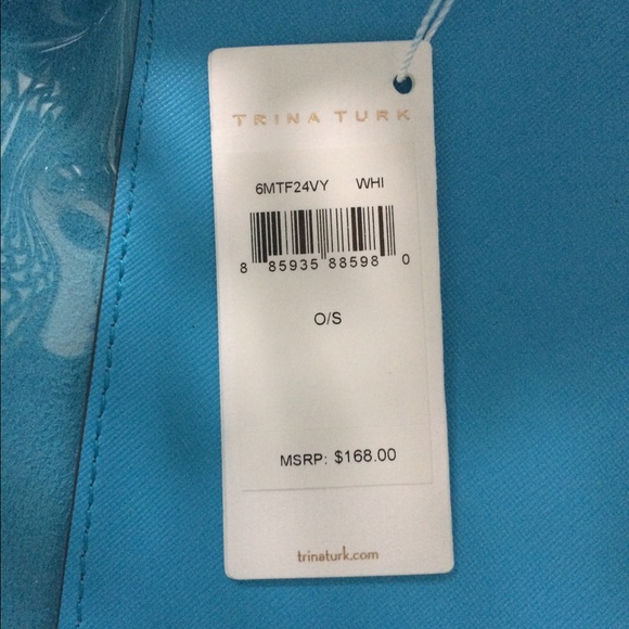 Trina Turk Lasercut White Tote - Picture 4 of 4