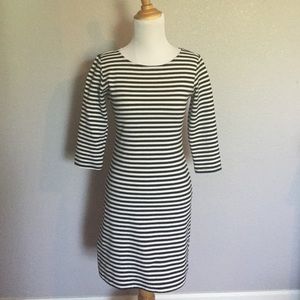 Black and White Striped Dress