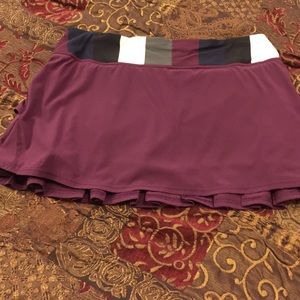 Purple tennis skirt