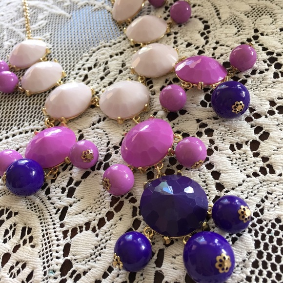 Ombré purple statement bubble necklace 💜