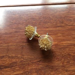 Gold stud earrings from Francesca's