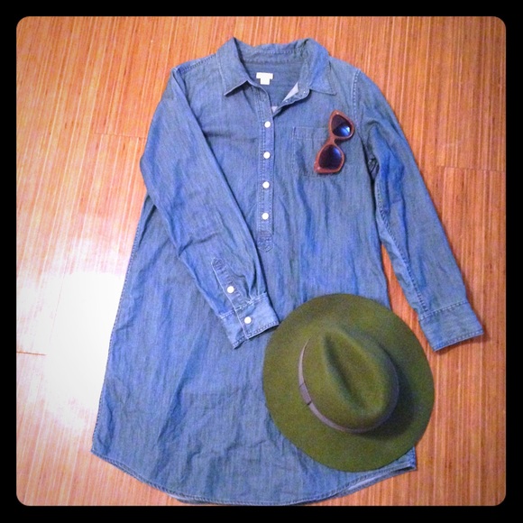 J. Crew Chambray Dress