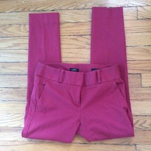 Skinny ankle "chino" style pants