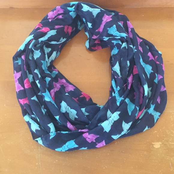 Navy Infinity Scarf - Picture 2 of 4