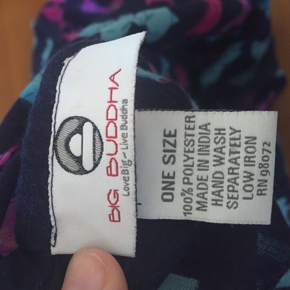 Navy Infinity Scarf - Picture 4 of 4