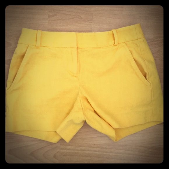 Cotton yellow shorts