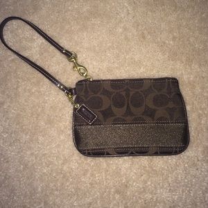 Small coach Wristlet