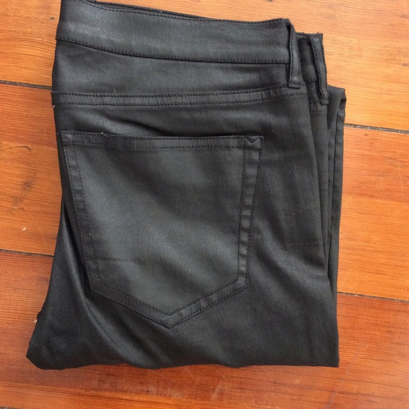 Madewell Moto Coated Denim