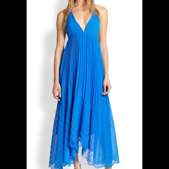SOLD❌❌Alice and Olivia Adalyn halter maxi dress