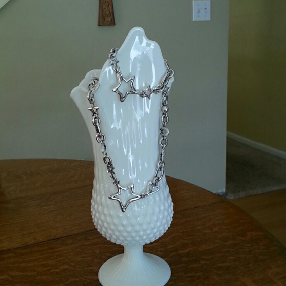 Chico's Silver Necklace & Bracelet Set