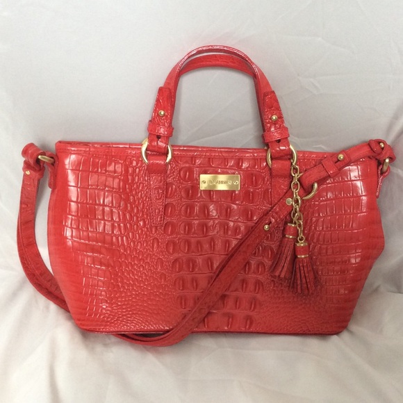 Brahmin Handbags - Brahmin Red Dragon Fruit Mini Asher Purse