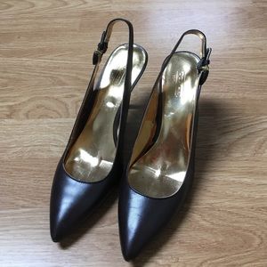 Brown Coach Slingback heels!