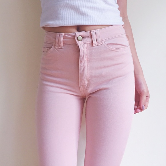 American Apparel High Waisted Pants with Zip Ankle