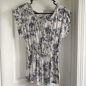 Forever 21 Cinched waist floral top