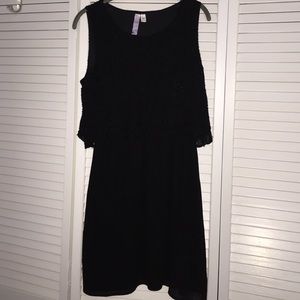 Beautiful black dress with beadwork