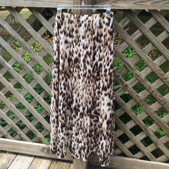 Cheetah Print Maxi Skirt