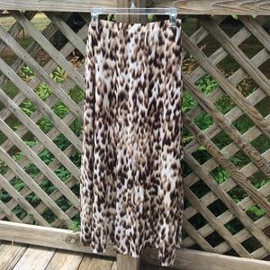 Cheetah Print Maxi Skirt