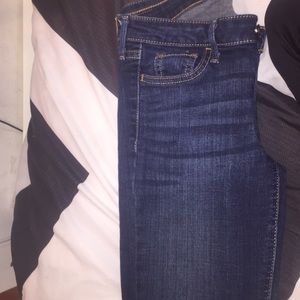 A pair of super skinny hollister jeans
