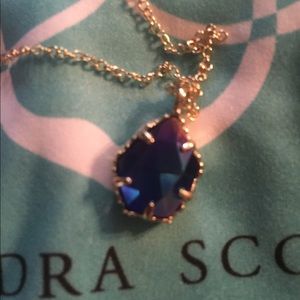Kendra Scott Catherine Necklace iridescent cobalt