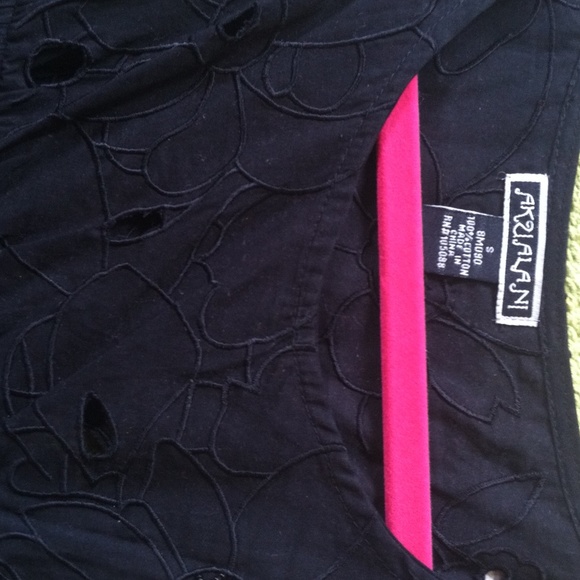 Cotton boho black sundress with beading embroidery - Picture 2 of 4