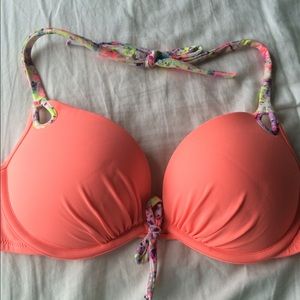Peach Push Up Bikini Top