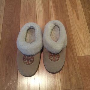Tory Burch shearling slippers