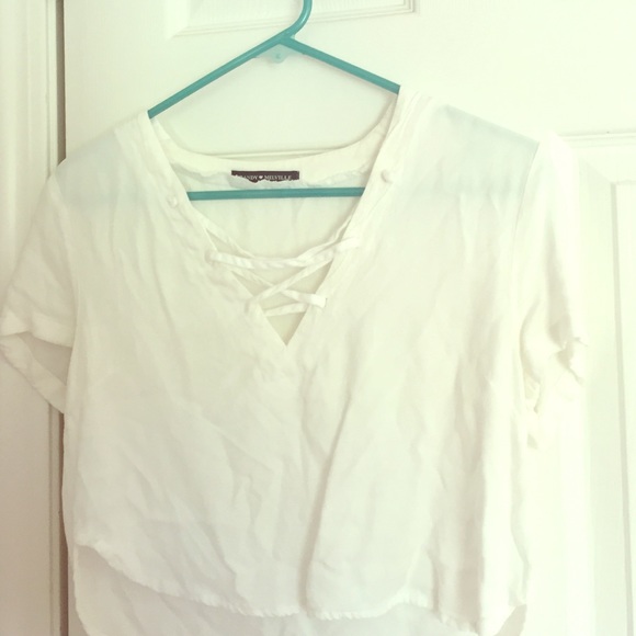 A Brandy Melville white blouse