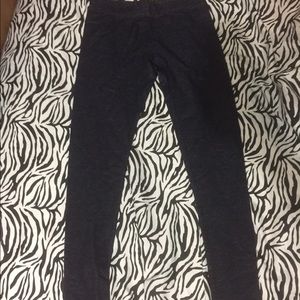 Denim crop legging