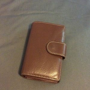 Classic brown leather wallet