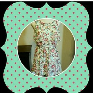 Cute Summer Dress with Shear Midriff