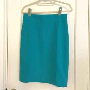Loft Pencil Skirt Teal Size 4