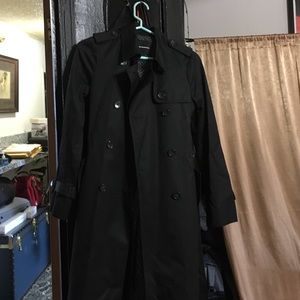 Club Monaco black long jacket with belt