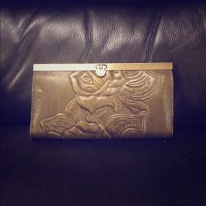 Patricia Nash tooled rose wallet.