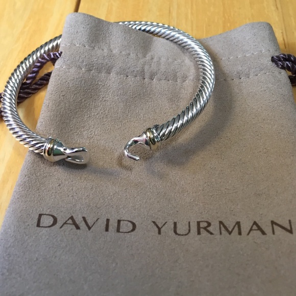 David Yurman cable buckle bracelet 5mm SS/18K Gold
