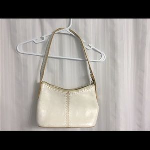 🌼 Fossil White Leather Shoulder Bag