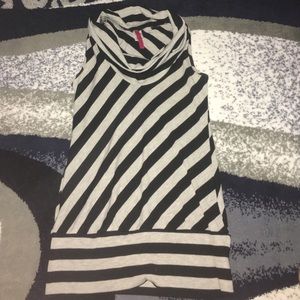 Black and gray striped dress