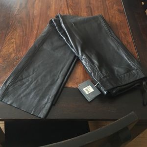 Brand new black leather pants!