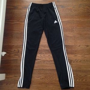 Black adidas track/soccer pants