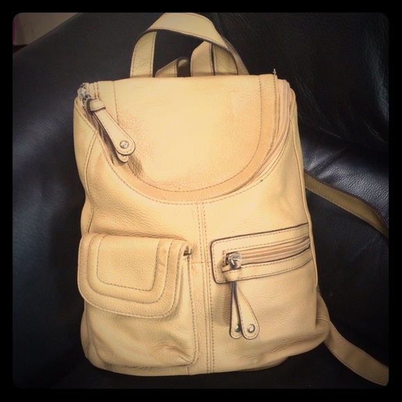 Tignanello multi-pocket backpack purse