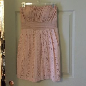 Light pink strapless dress!