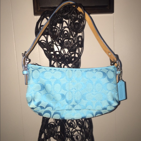 Coach Blue Optic C Signature Demi Bag 6371