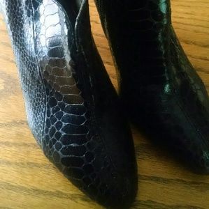 Sam Edelman snakeskin bootie
