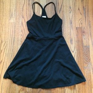 Racer back black sundress