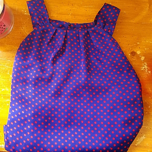 Blouse sleevless blue