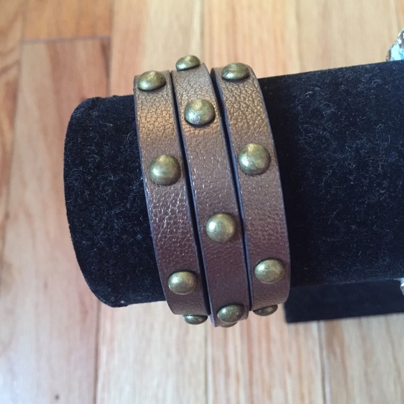 Crystal studded multi-wrap bracelet